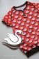 Preview: Simply Swans Stretch Jersey orange Hamburger Liebe