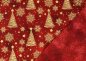 Preview: Golden Trees christmas fabric red