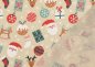 Preview: XMAS Allerlei Canvas ecru christmas fabric with christmas motifs