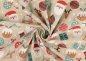 Preview: XMAS Allerlei Canvas ecru christmas fabric with christmas motifs