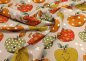 Preview: Apple milk coffee jersey fabrics with autumn motives for children by Hilco