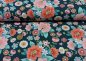 Preview: Asiana Flower jersey dark green Hilco fabric for kids