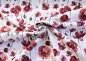 Preview: Blooming Flower Mohn weiß rot Swafing Sweatstoff French Terry mit Mohnblumen