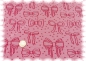 Preview: Bow-Parade rosa rot Bio Jaquard Jersey Biostoff Hamburger Liebe
