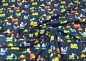 Preview: Building Site dark blue fabric with construction vehicles Hilco