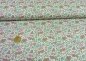 Preview: Eule Rosalie kleingemusterte Baumwolle Webware Popeline mit Eulen und Blumen