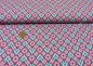 Preview: Fantasia 1 Baumwolle Webware Popeline in rosa mit Blumen in Kreisen, Hilco Kinderstoff