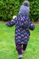 Preview: Fiete Softshell dark blue fabric with rainbows by Swafing