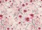 Preview: Fiete Nano Softshell in rosa mit großen Blumen, Innenseite Fleece grau von Swafing