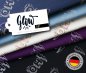 Preview: Hamburger Liebe Glow Kollektion Design Oh ecru Bio-Baumwolle-Jersey mit glitzerndem Schriftzug
