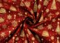 Preview: Golden Trees christmas fabric red