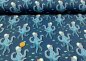 Preview: Hamburger Liebe kids kollektion Design SeaSide Otto the octopus blau Albstoffe Jersey aus Bio-Baumwolle