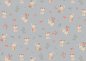 Preview: Hoppelchen organic cotton grey fabric for children with rabbits