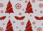 Preview: Joel Tannenbaum Weihnachtsstoff weiss rot kleingemusterte Baumwolle Webware mit WeihnachtsbäumenJoel Deers Weihnachtsstoff weiss rot kleingemusterte Baumwolle Webware mit Rehen