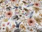 Preview: Lutin Flower ecru, braun Baumwoll-Jersey mit Blumen und PIlzen von Hilco