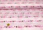 Preview: Otter Stripe rosa Herzchen, Blumen, Blätterranken und Punkte in Reihen Baumwoll-Jersey von Hilco
