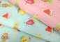 Preview: Refresh Fruits jersey pink or aqua Hilco fabric for kids