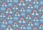 Preview: Prinzessin Phantasie Rainbow fabric for girls with rainbows by Swafing