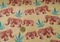 Preview: Safari Eli Baumwoll-Jersey mit Elefanten sandfarben, ein Kinderstoff von Hilco