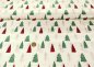 Preview: Tannenbäume christmas fabric ecru with christmas trees