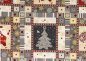 Preview: Weihnachtsmosaik christmas fabric, grey, cotton print