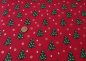 Preview: Weihnachtswald christmas fabric red with christmas trees