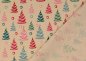 Preview: XMAS Pastell Canvas ecru christmas fabric with christmas trees