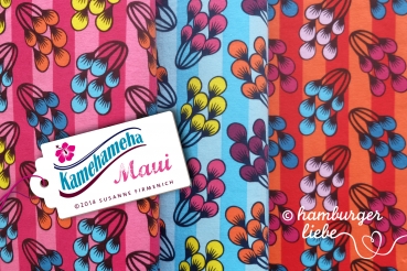 Kamehameha Maui Stretch-Jersey pink Hamburger Liebe