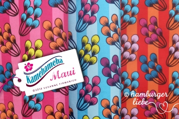 Kamehameha Maui Popeline pink Hamburger Liebe