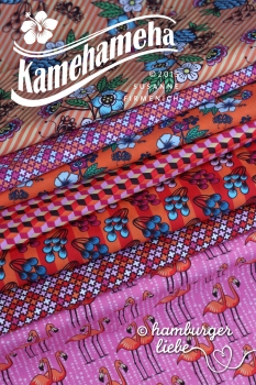 Kamehameha Criss Cross Stretch-Jersey braun 50 cm Hamburger Liebe