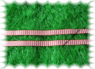 Satinband-Vichy-Karo  trim, check red, white