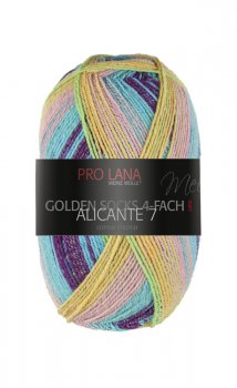 Alicante 7 4-fach Pro Lana Sockenwolle turquoise beige
