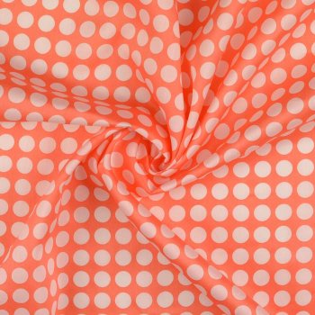 Hamburger Liebe In my Garden Design Just dots coral Cotton Satin