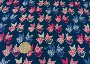 Cheer Ruban dark blue Hilco jersey fabric for kids