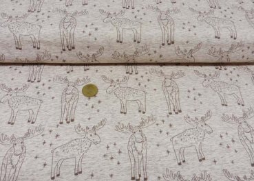 Edgar Elch fabric for children by Hilco french terry elk