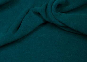 fleece superdick meliert smaragd grün Hilco Fleecestoff Stoffe-und-Kreatives