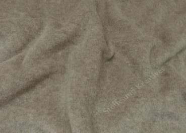 Fleece superdick fabric brown melange Hilco