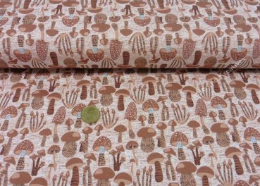 Forest Living rose mottled fabric for children by Hilco