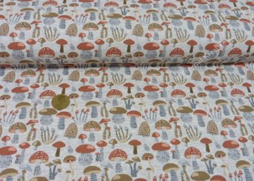 Forest Party grey mottled fabric Hilco
