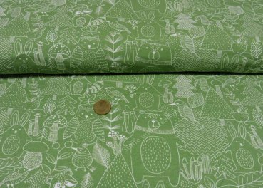 Forest Animal, Forrest Animals green jersey for children by Hilco