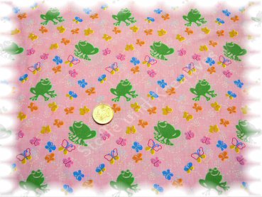 Gartenfrosch cotton frog  pink 50 cm