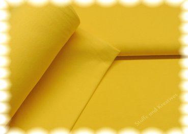 Stretch-Jersey und passendes Bündchen gelb
