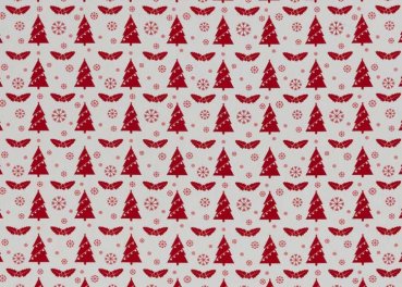 Joel christmas tree christmas fabric cotton poplin white red