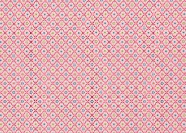 Julia Streublumen pink cotton woven fabric by swafing