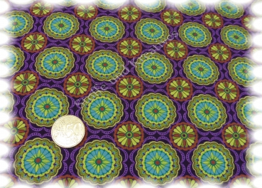 Medaillon purple Elastic-Jersey print Hilco
