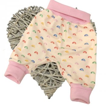 Baby pants handmade design rainbows