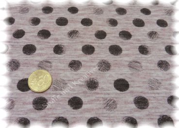Rock Dot rose Elastic-Jersey print dots Hilco 25 cm