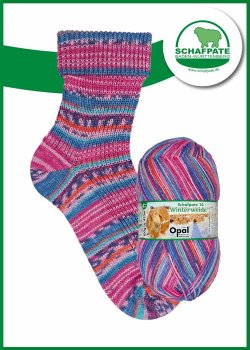 Opal Schafpate 14 Sockenwolle Winterweide Saisonaler Schaftrieb, Farbverlaufsgarn für Socken