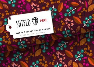 Shield Pro, Protect me Jersey, Albstoffe Design Hamburger Liebe Very Berry bordeaux (braun)