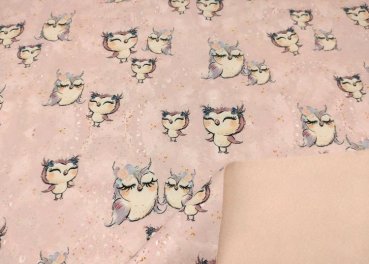 Softshell Marie rose fabric with birds